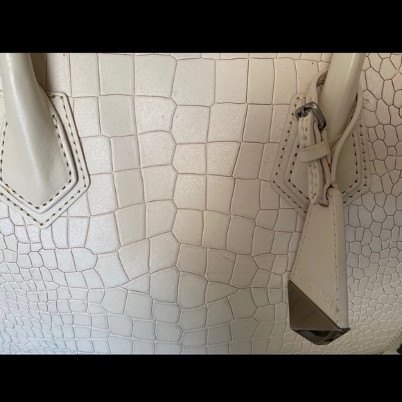 Rebecca Minkoff Perry cream faux croc Satchel - Picture 4 of 10